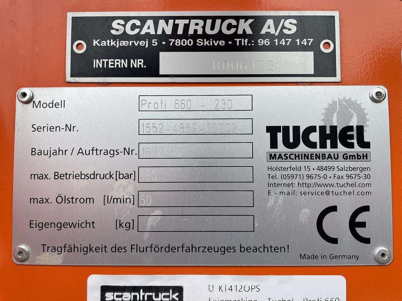 Sonstiges типа Tuchel FEJEMASKINE, TUCHEL PROFI 660, Gebrauchtmaschine в Skive (Фотография 7)