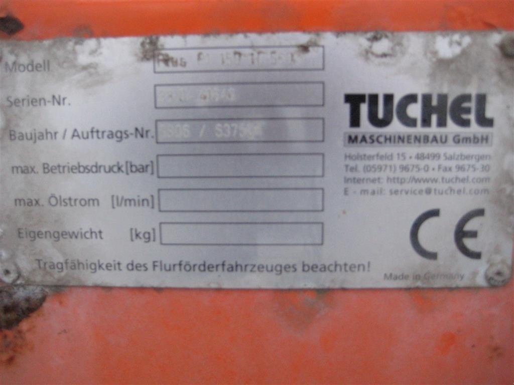 Sonstiges типа Tuchel Plus P1 150 H 560, Gebrauchtmaschine в Glamsbjerg (Фотография 6)