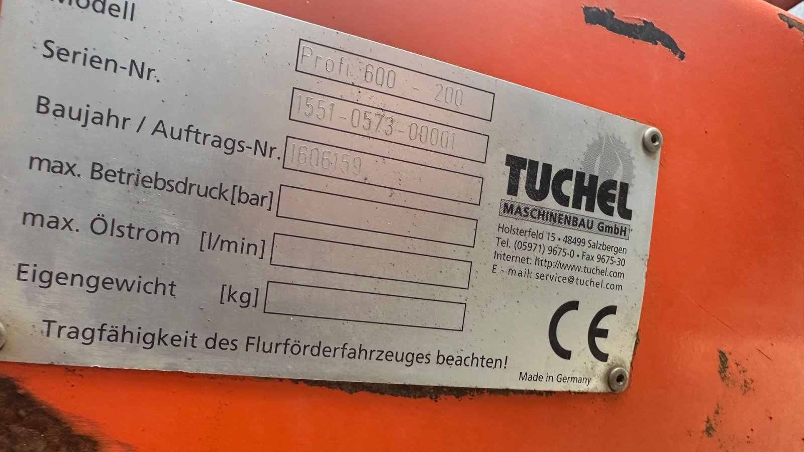Sonstiges typu Tuchel profi 600 - 230 Opsamler, Gebrauchtmaschine v Horsens (Obrázek 3)