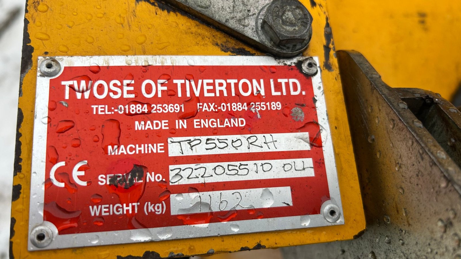 Sonstiges of the type Twose TP 550 RH TP550RH, Gebrauchtmaschine in Tinglev (Picture 10)