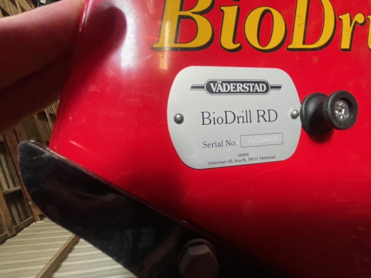 Sonstiges Türe ait Väderstad BIODRILL BDR 280, Gebrauchtmaschine içinde Redsted M (resim 3)