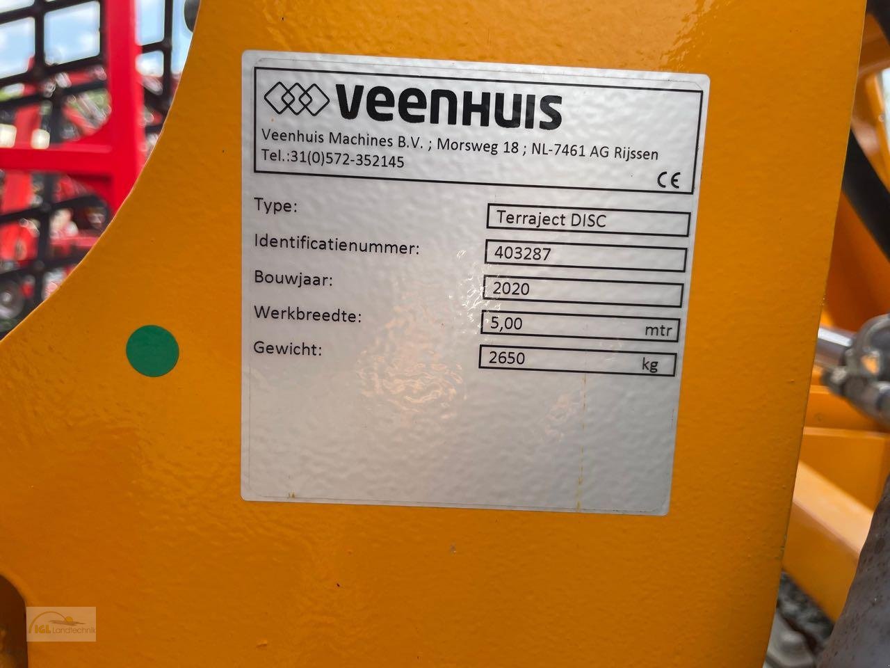 Sonstiges типа Veenhuis Terrajekt Disc 5,00 m, Neumaschine в Pfreimd (Фотография 7)