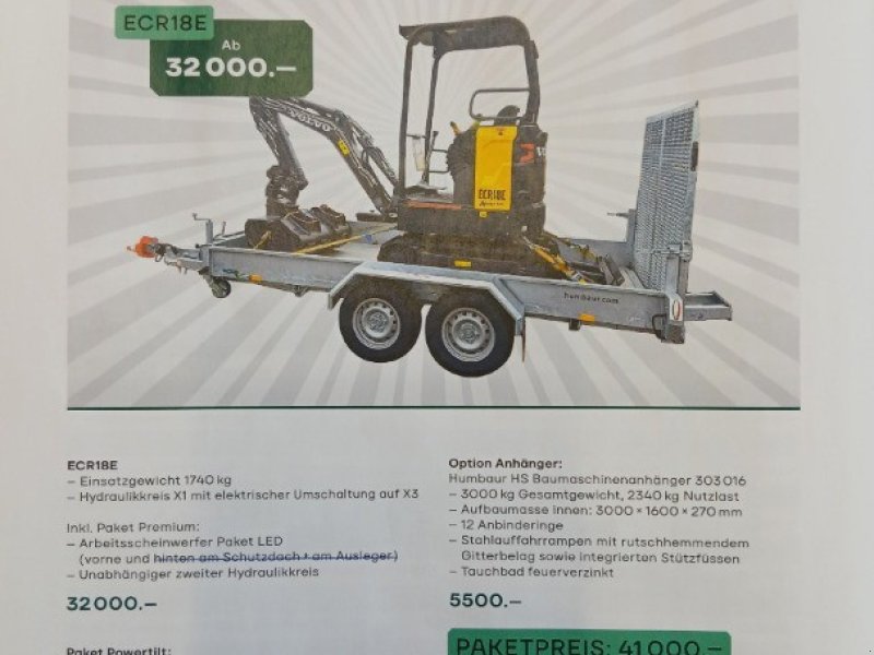 Sonstiges del tipo Volvo ECR18E, Neumaschine en Lengnau (Imagen 1)