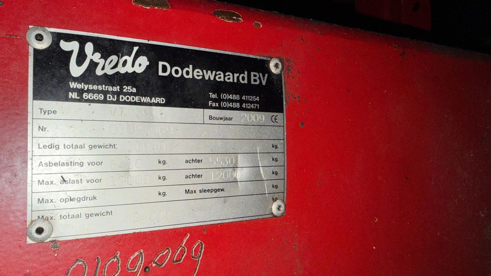 Sonstiges Türe ait Vredo VT3936 + ZBV25000Zc, Gebrauchtmaschine içinde Gjerlev J. (resim 25)