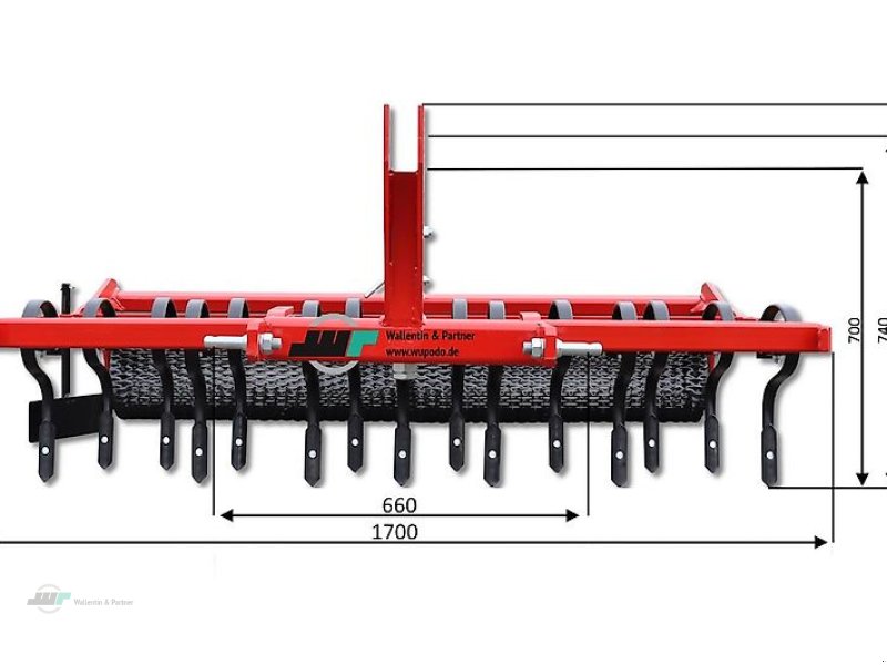 Sonstiges des Typs Wallentin & Partner Reitplatzplaner   Bahnplaner   Reitbahnplaner   mit Käfigwalze   1,10 m   ab 30 PS, Neumaschine in Wesenberg (Bild 1)