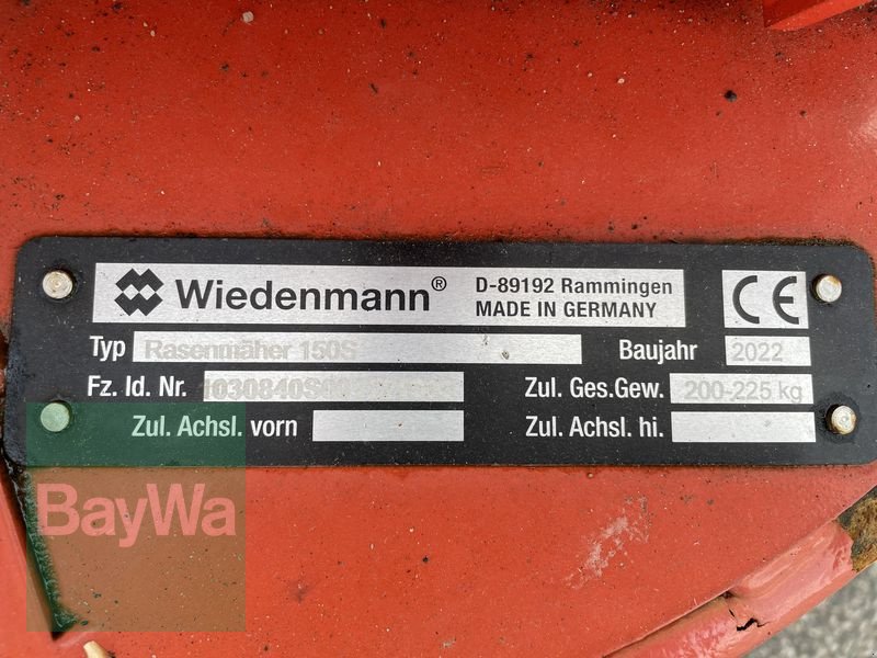 Sonstiges du type Wiedenmann RMR 150 MÄHER, Gebrauchtmaschine en Bamberg (Photo 6)