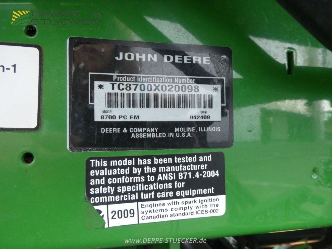 Spindelmäher des Typs John Deere 8700, Gebrauchtmaschine in Lauterberg/Barbis (Bild 31)