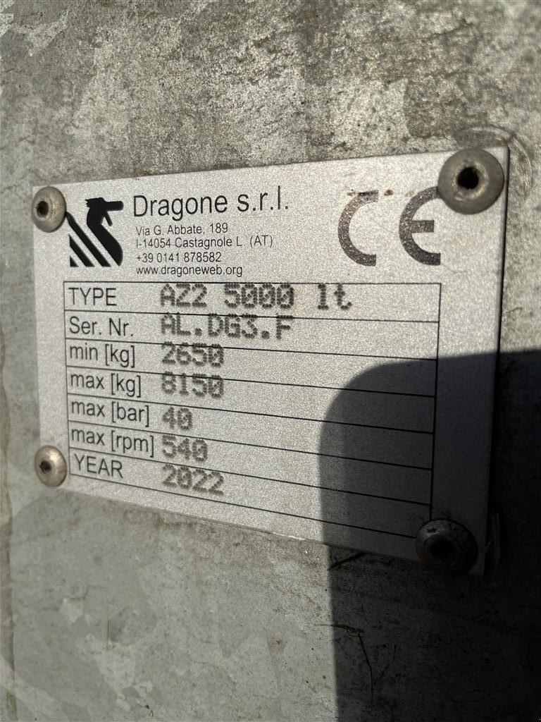 Sprühgerät du type DRAGONE TWIN 5000, Gebrauchtmaschine en Skærbæk (Photo 5)