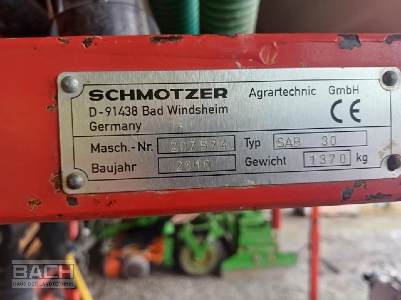 Sprühgerät del tipo Sonstige SCHMOTZER 2.100L SAB 30, Gebrauchtmaschine en Boxberg-Seehof (Imagen 5)