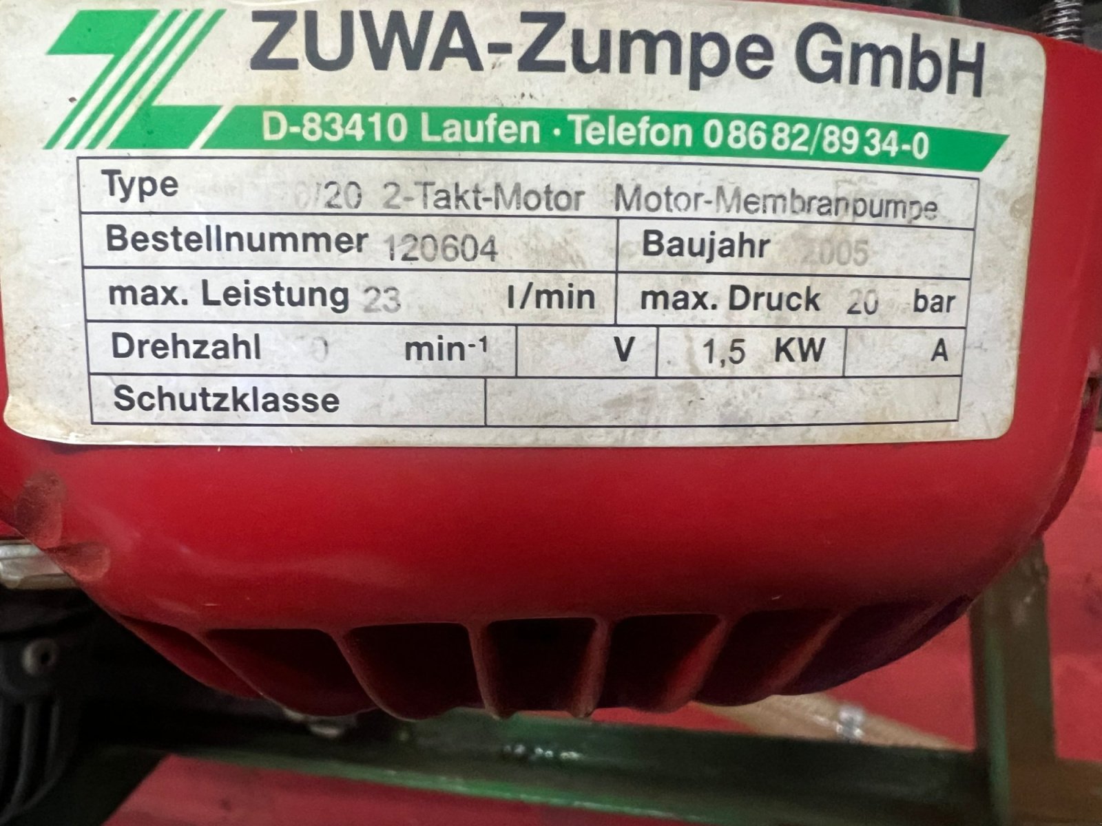 Sprühgerät tipa Zuwa Zumpe, Gebrauchtmaschine u Mondsee (Slika 14)