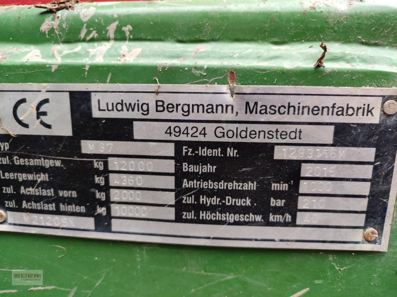 Stalldungstreuer типа Bergmann M 2120, Gebrauchtmaschine в Stephanskirchen (Фотография 7)