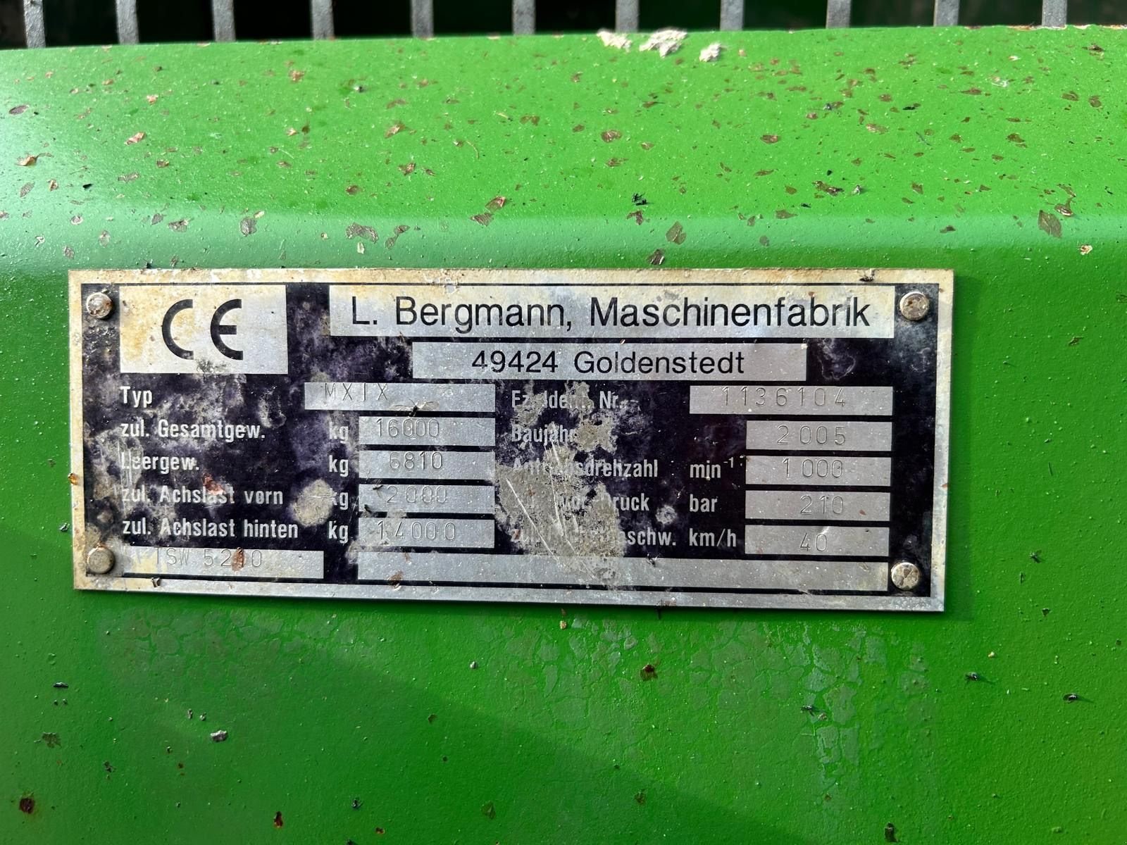 Stalldungstreuer типа Bergmann MXTX, Gebrauchtmaschine в Kirchdorf (Фотография 14)