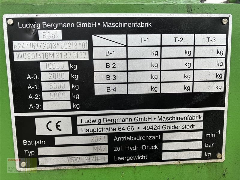 Stalldungstreuer tip Bergmann TSW 2120 T UNIVERSALSTREUWAGEN, Neumaschine in Aurach (Poză 21)