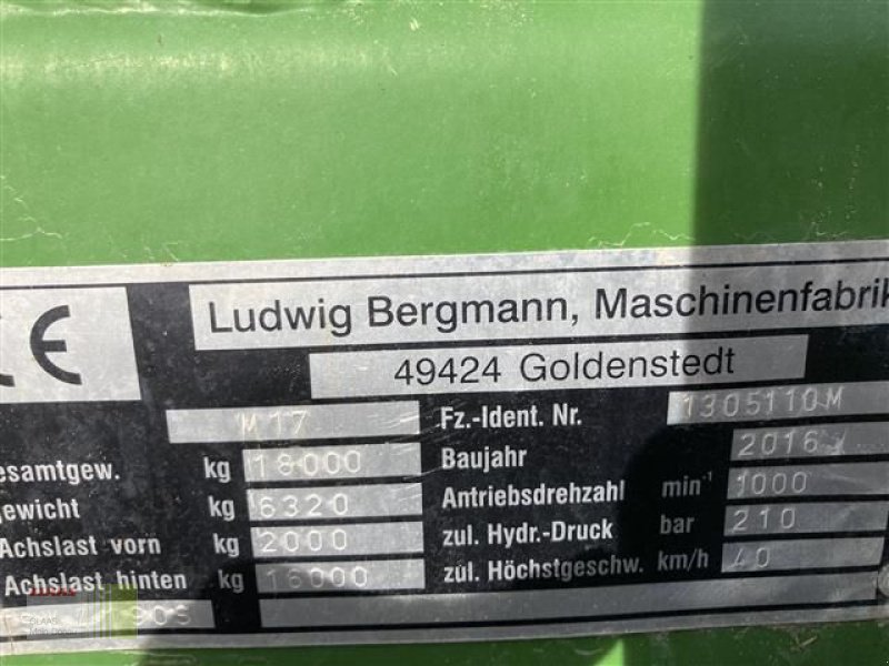 Stalldungstreuer des Typs Bergmann TSW 4190 S Universalstreuer, Gebrauchtmaschine in Asbach-Bäumenheim (Bild 7)