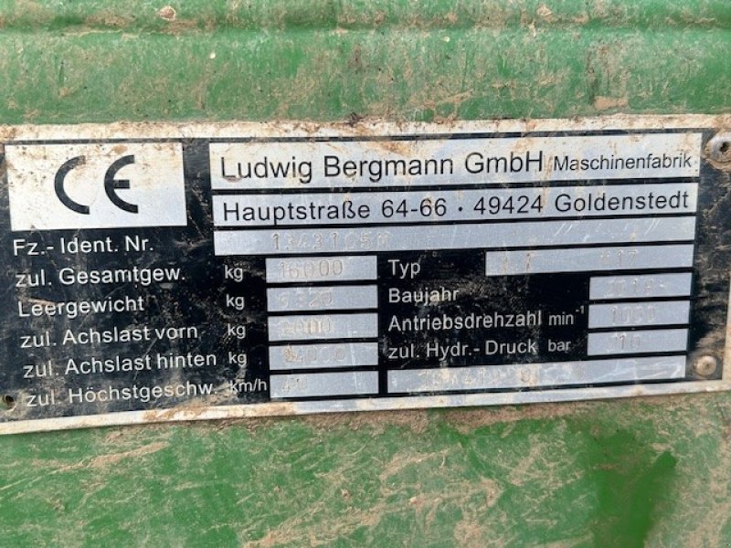 Stalldungstreuer типа Bergmann TSW 4190 S, Gebrauchtmaschine в Berching (Фотография 4)