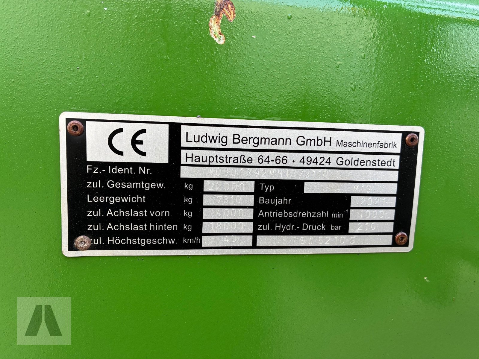 Stalldungstreuer des Typs Bergmann TSW 5210 S, Gebrauchtmaschine in Langweid am Lech (Bild 7)