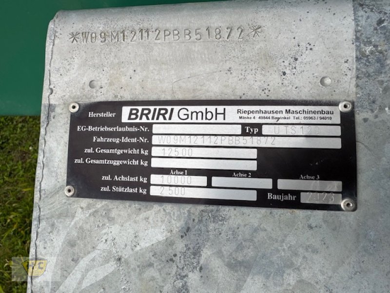 Stalldungstreuer typu Briri UTS 120, Gebrauchtmaschine v Willanzheim (Obrázek 16)