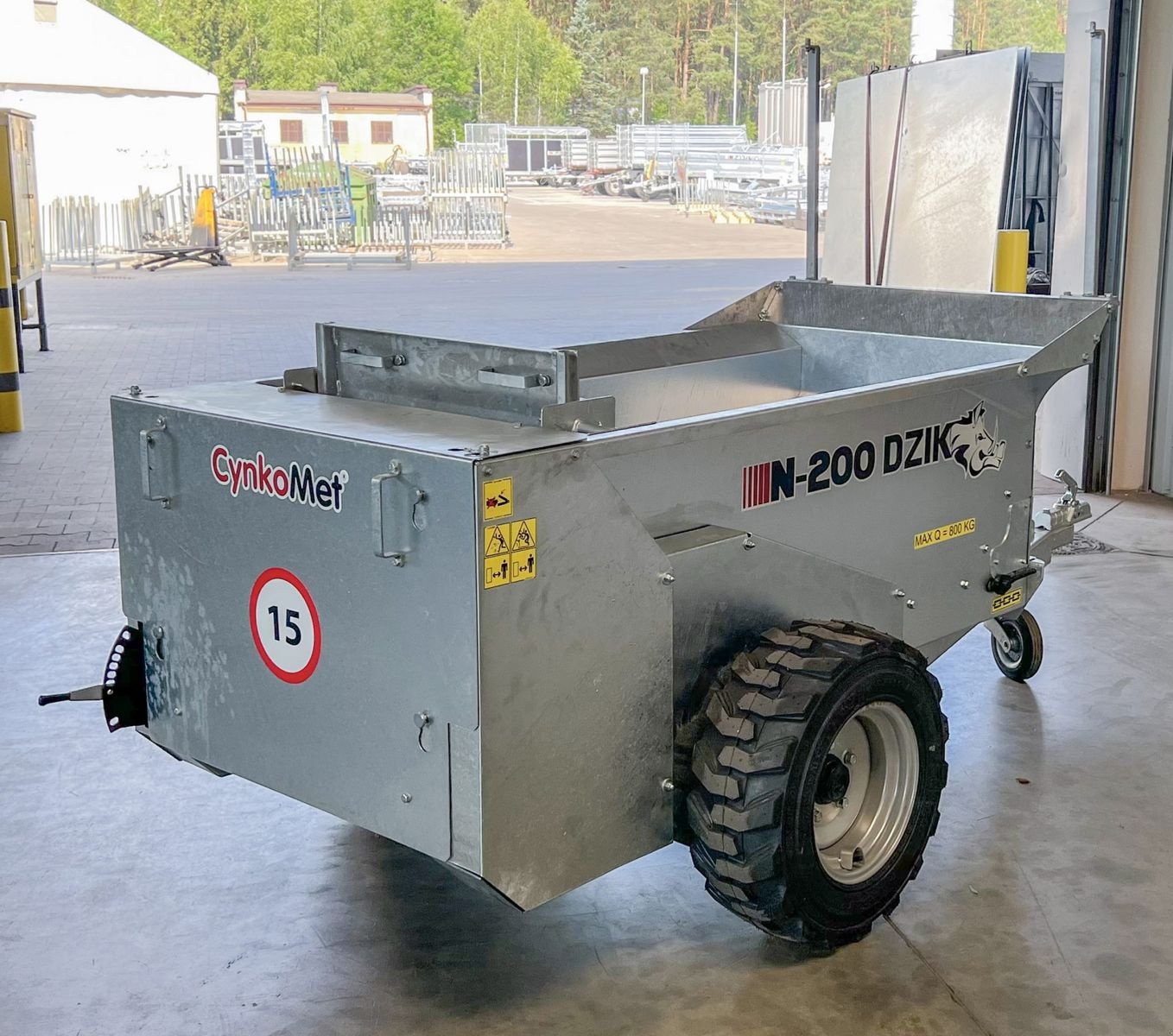 Stalldungstreuer del tipo CYNKOMET Miststreuer N-200 DZIK / Manure spreader, Neumaschine In Michałowo (Immagine 3)