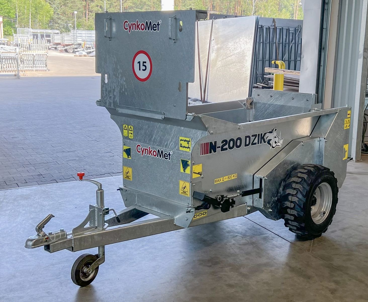 Stalldungstreuer del tipo CYNKOMET Miststreuer N-200 DZIK / Manure spreader, Neumaschine In Michałowo (Immagine 1)