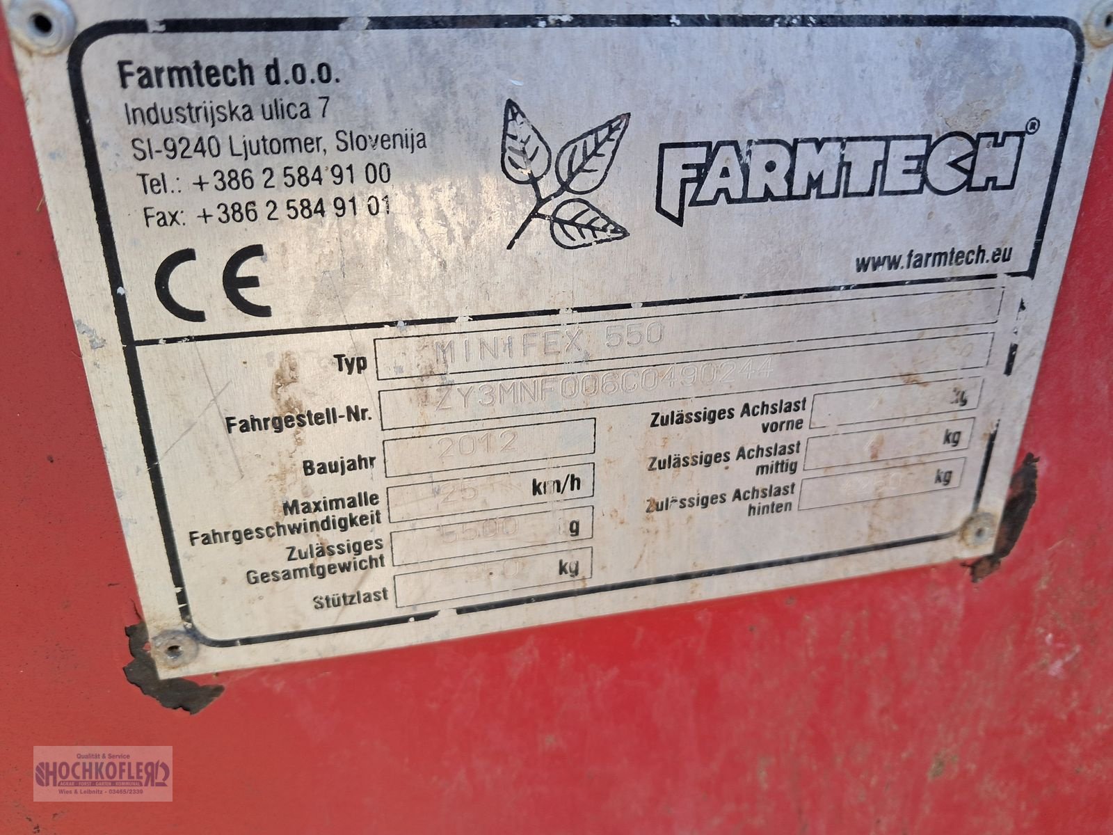 Stalldungstreuer типа Farmtech Minifex 550, Gebrauchtmaschine в Wies (Фотография 2)