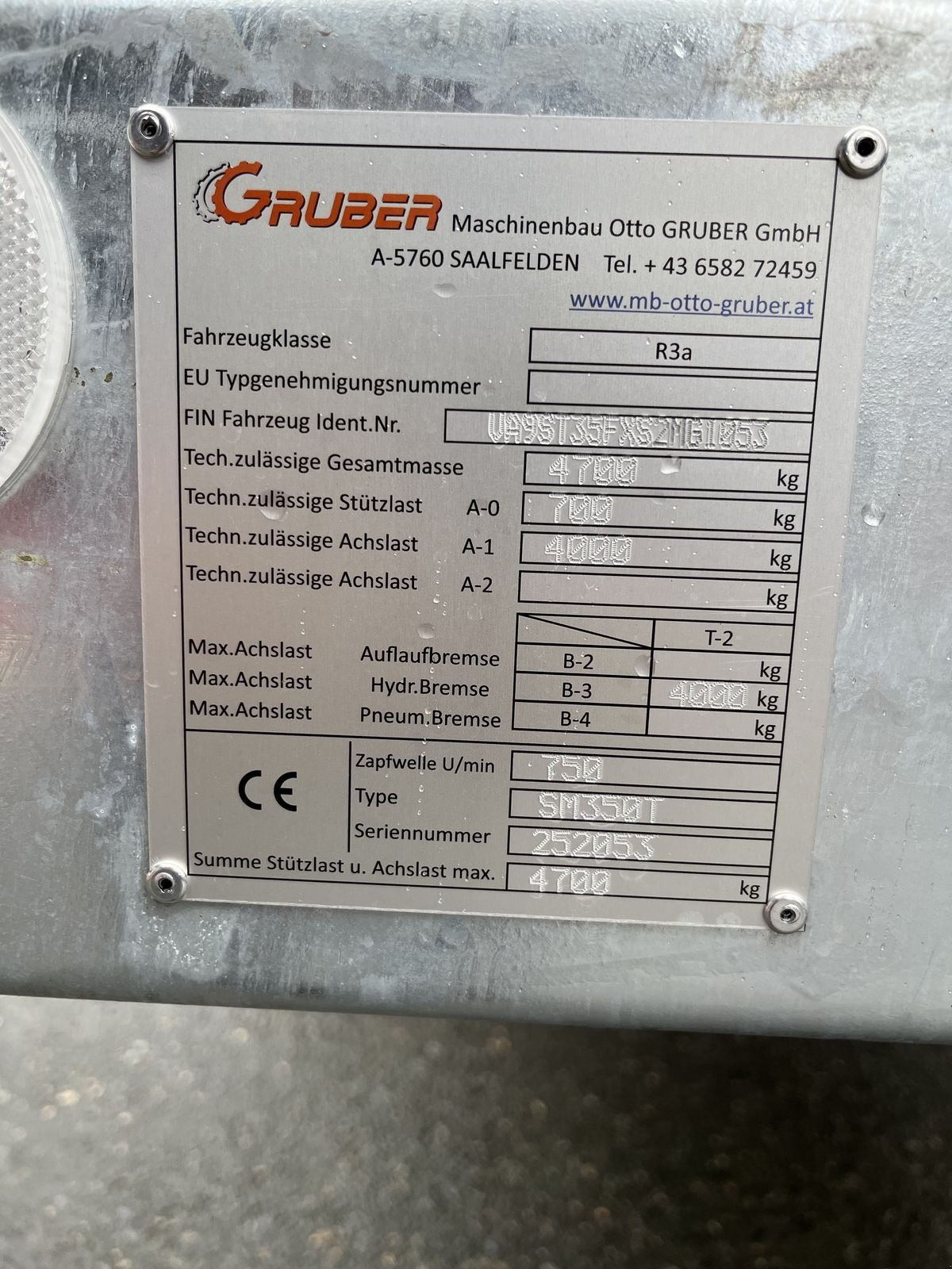 Stalldungstreuer des Typs Gruber SM 350, Neumaschine in Reith bei Kitzbühel (Bild 3)