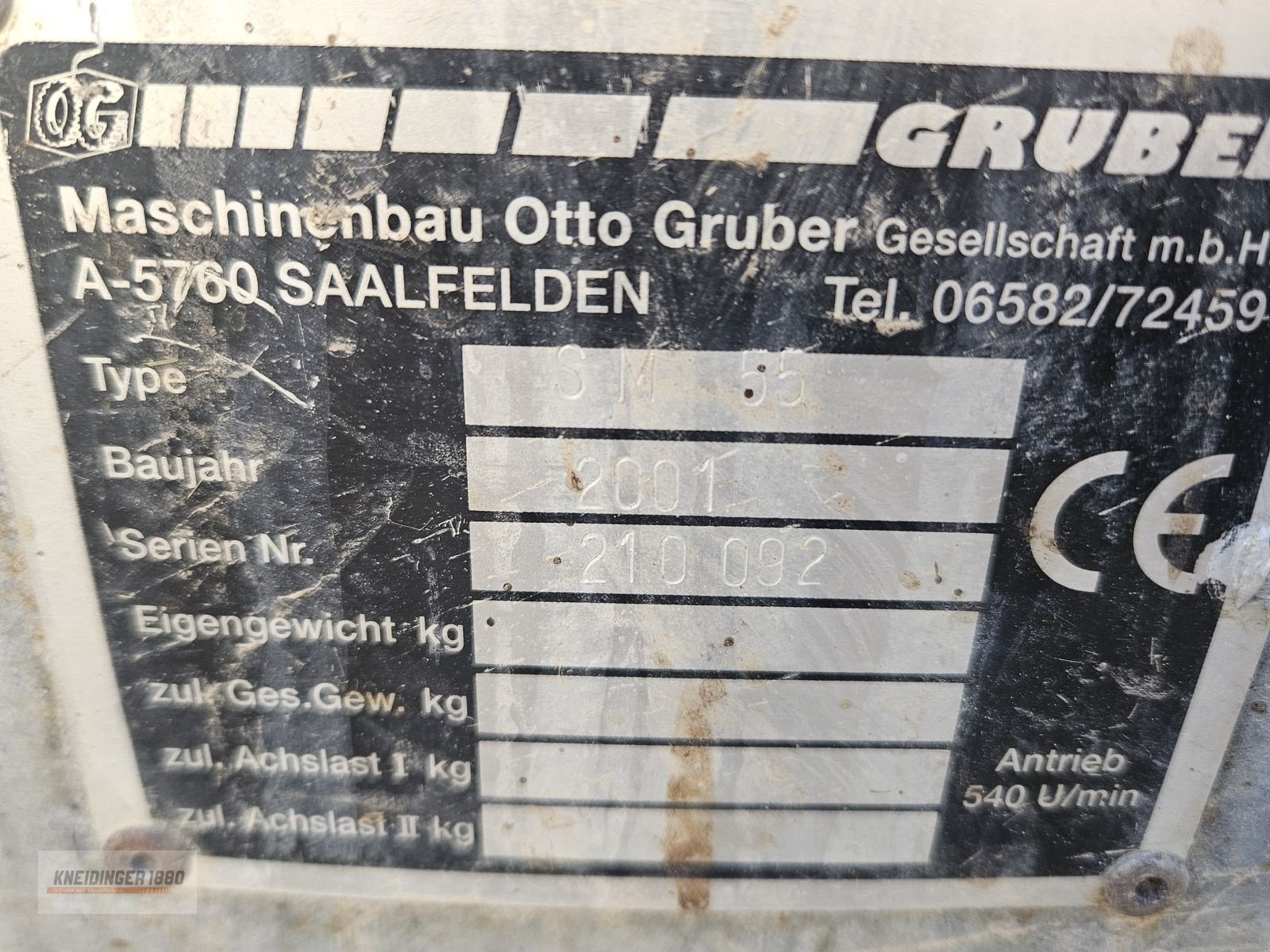 Stalldungstreuer typu Gruber SM 55, Gebrauchtmaschine v Altenfelden (Obrázek 2)