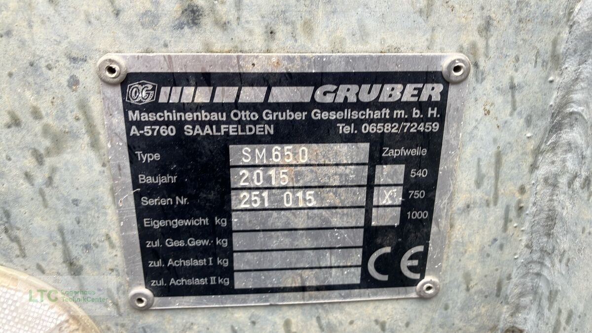 Stalldungstreuer des Typs Gruber SM 650, Gebrauchtmaschine in Redlham (Bild 15)