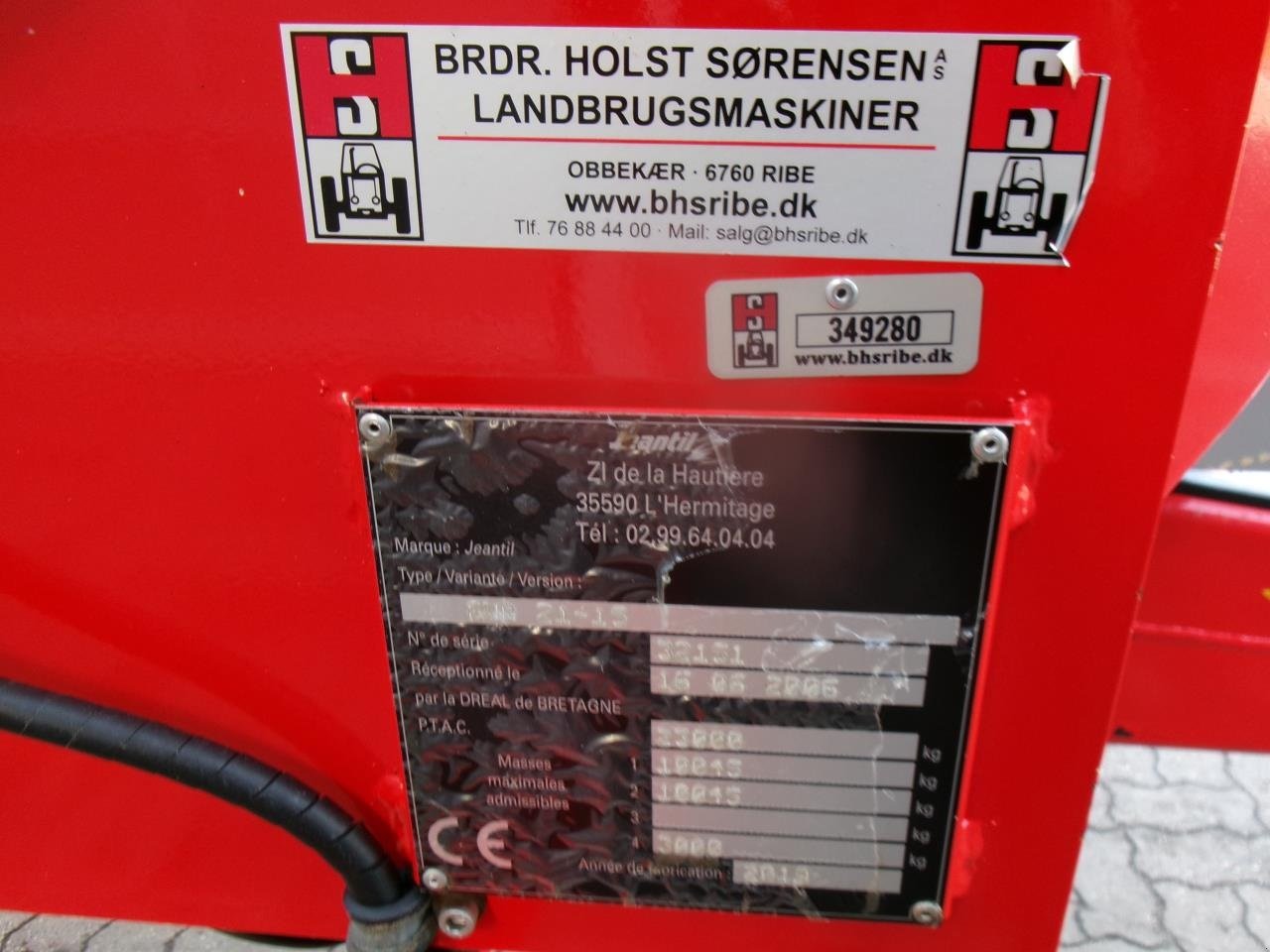 Stalldungstreuer типа Jeantil EVR 21-15, Gebrauchtmaschine в Ribe (Фотография 9)