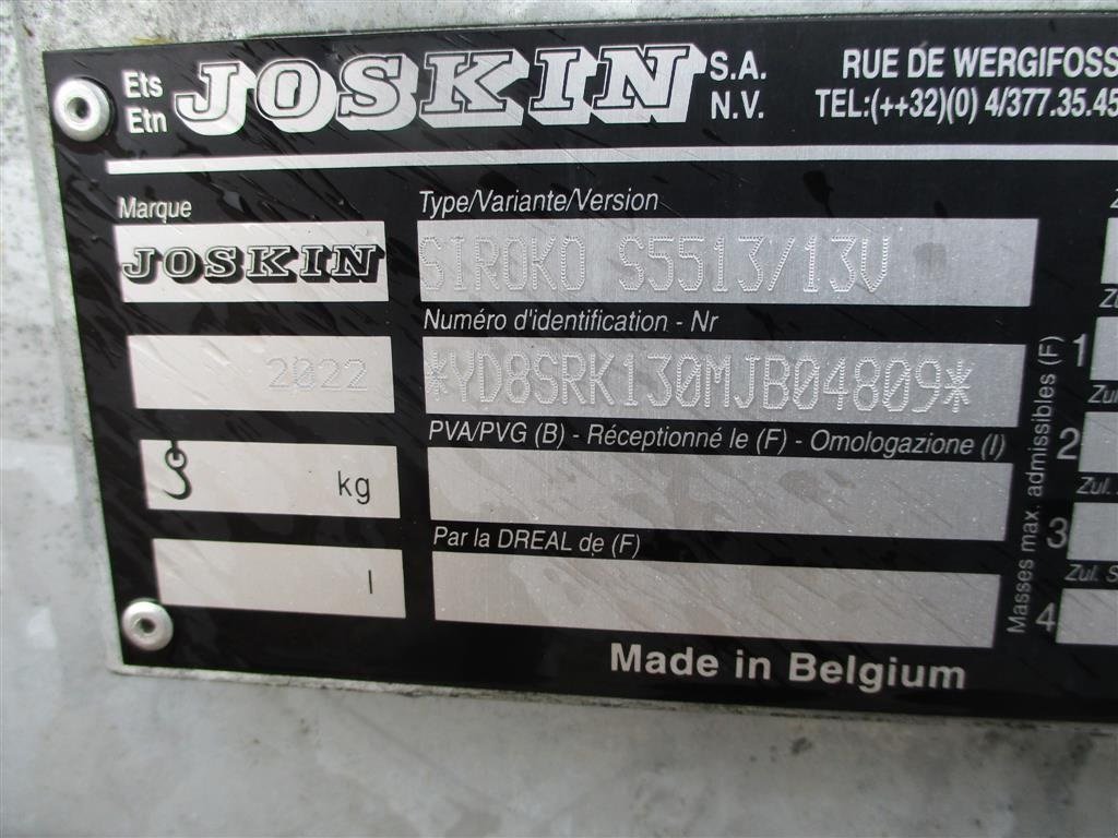 Stalldungstreuer des Typs Joskin SIROKO S5513/13V SPREDER 16m3 galvaniseret kasse og med hydraulisk baglåge. Lintrup Maskinhandel., Gebrauchtmaschine in Lintrup (Bild 3)