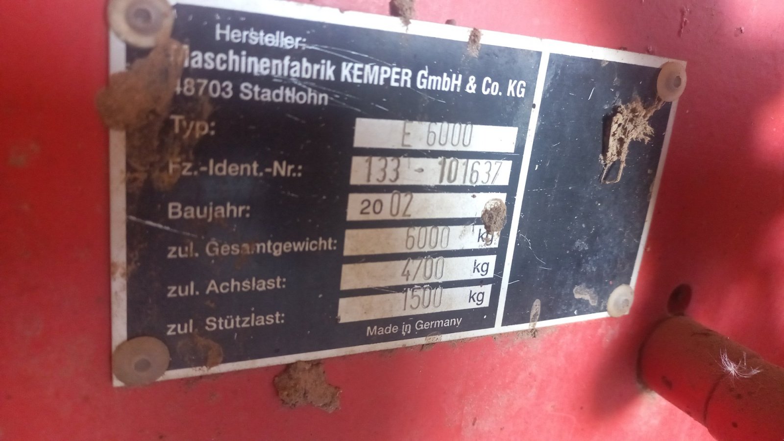 Stalldungstreuer του τύπου Kemper E 6000, Gebrauchtmaschine σε Pfeffenhausen (Φωτογραφία 3)