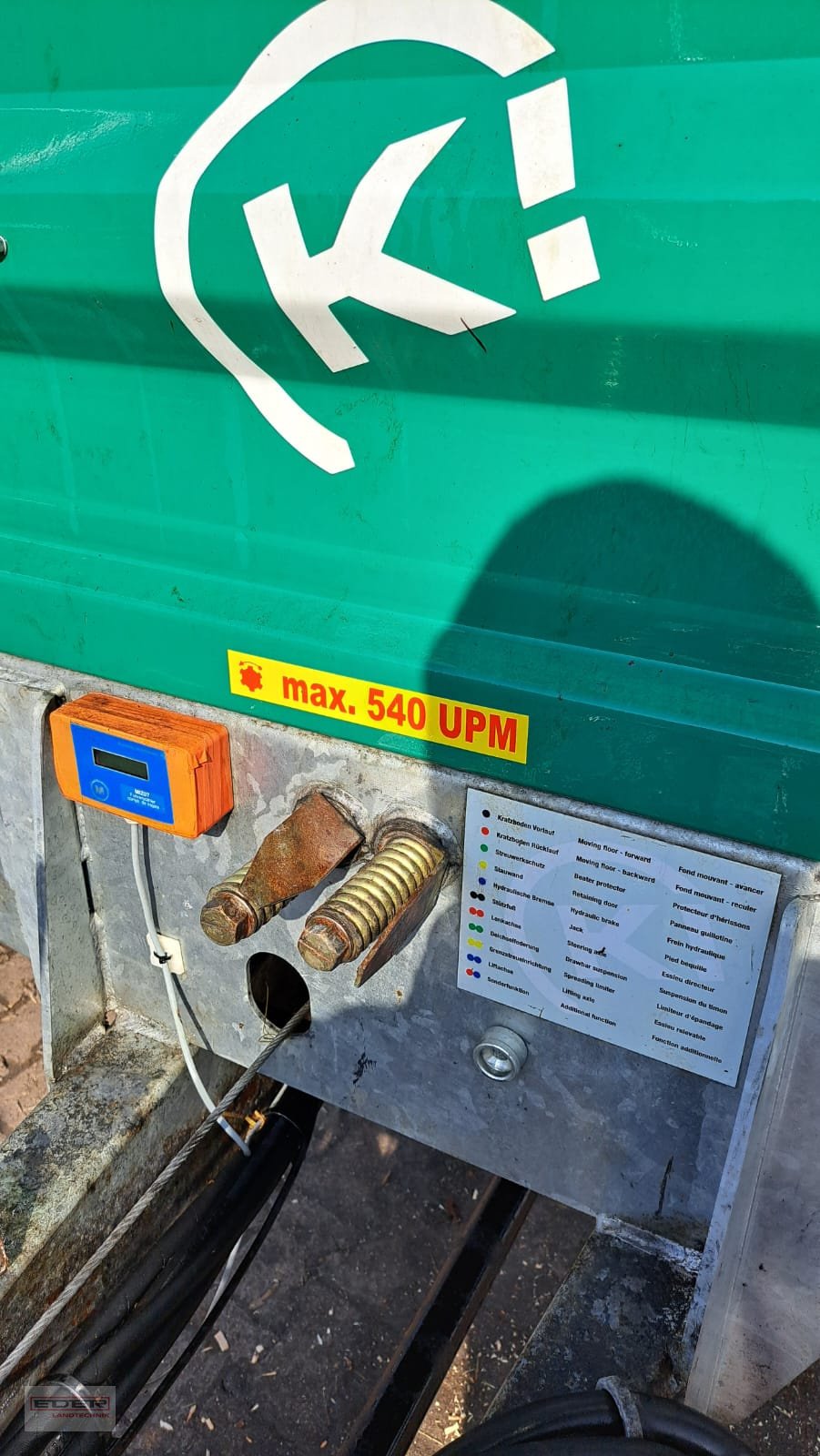 Stalldungstreuer Türe ait Kirchner KE5019 TA, Gebrauchtmaschine içinde Tuntenhausen (resim 16)