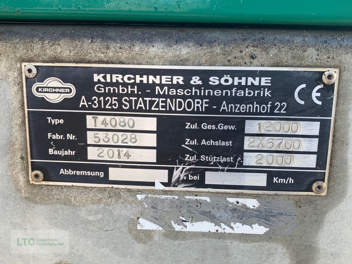 Stalldungstreuer des Typs Kirchner T4080, Gebrauchtmaschine in Eggendorf (Bild 11)