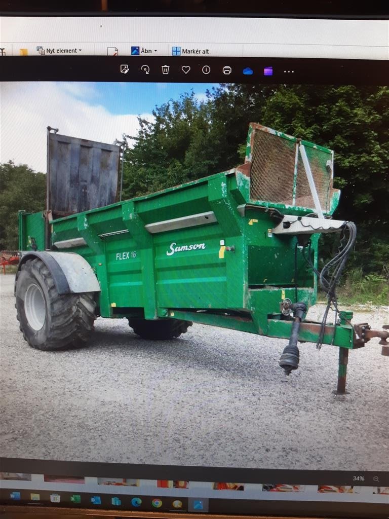 Stalldungstreuer Türe ait Samson Flex 16 m/24m spreder med spedebord og store hjul, Gebrauchtmaschine içinde Kongerslev (resim 1)