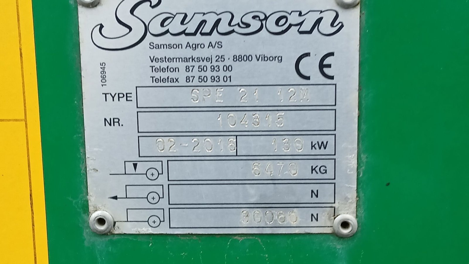 Stalldungstreuer typu Samson SP 21 12M, Gebrauchtmaschine v Horsens (Obrázek 8)