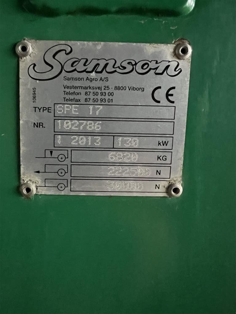 Stalldungstreuer tip Samson Spe 17, Gebrauchtmaschine in Brønderslev (Poză 3)
