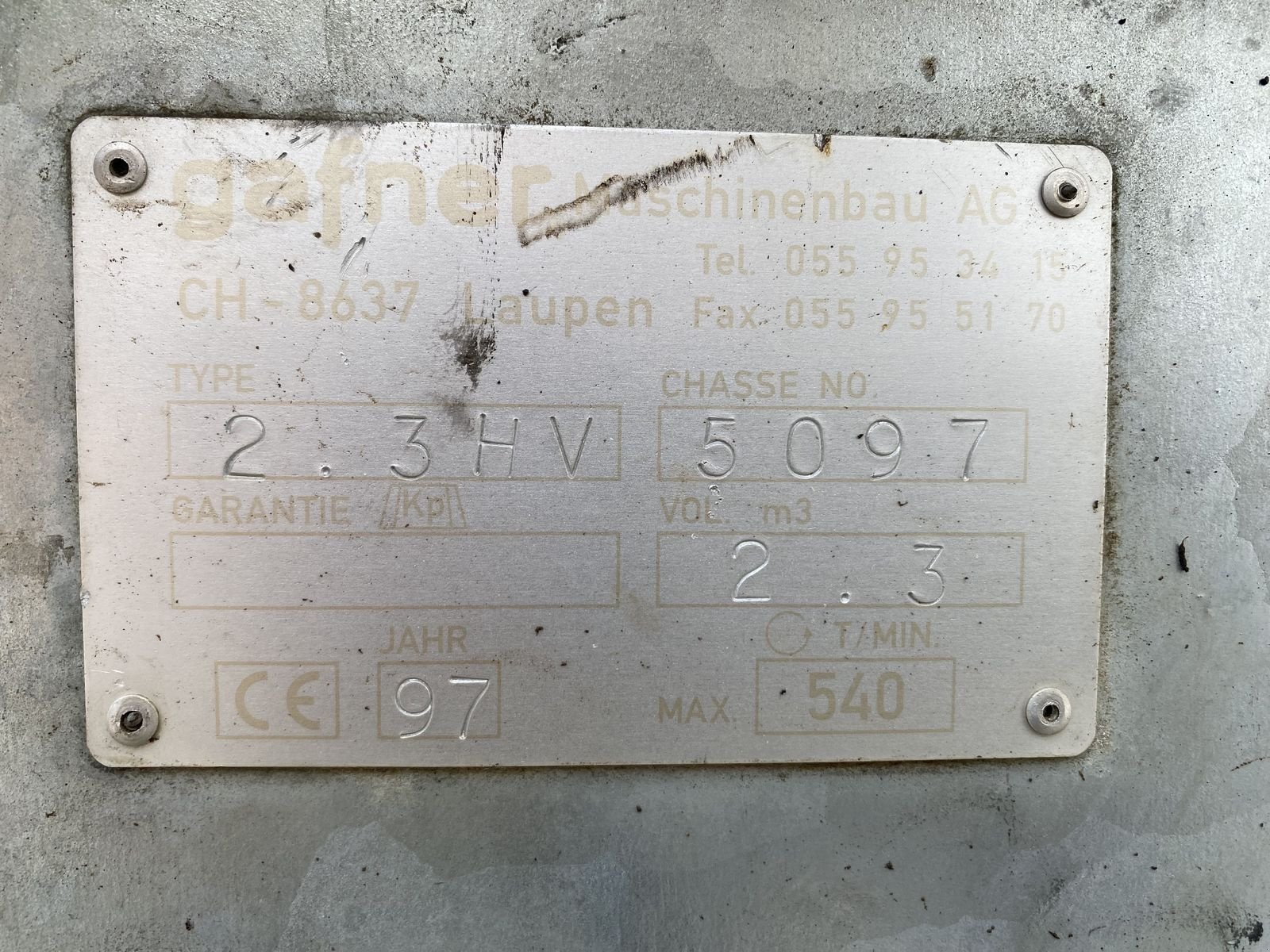 Stalldungstreuer typu Sonstige Gafner 2.3 HV, Gebrauchtmaschine v Ried im Oberinntal (Obrázek 8)