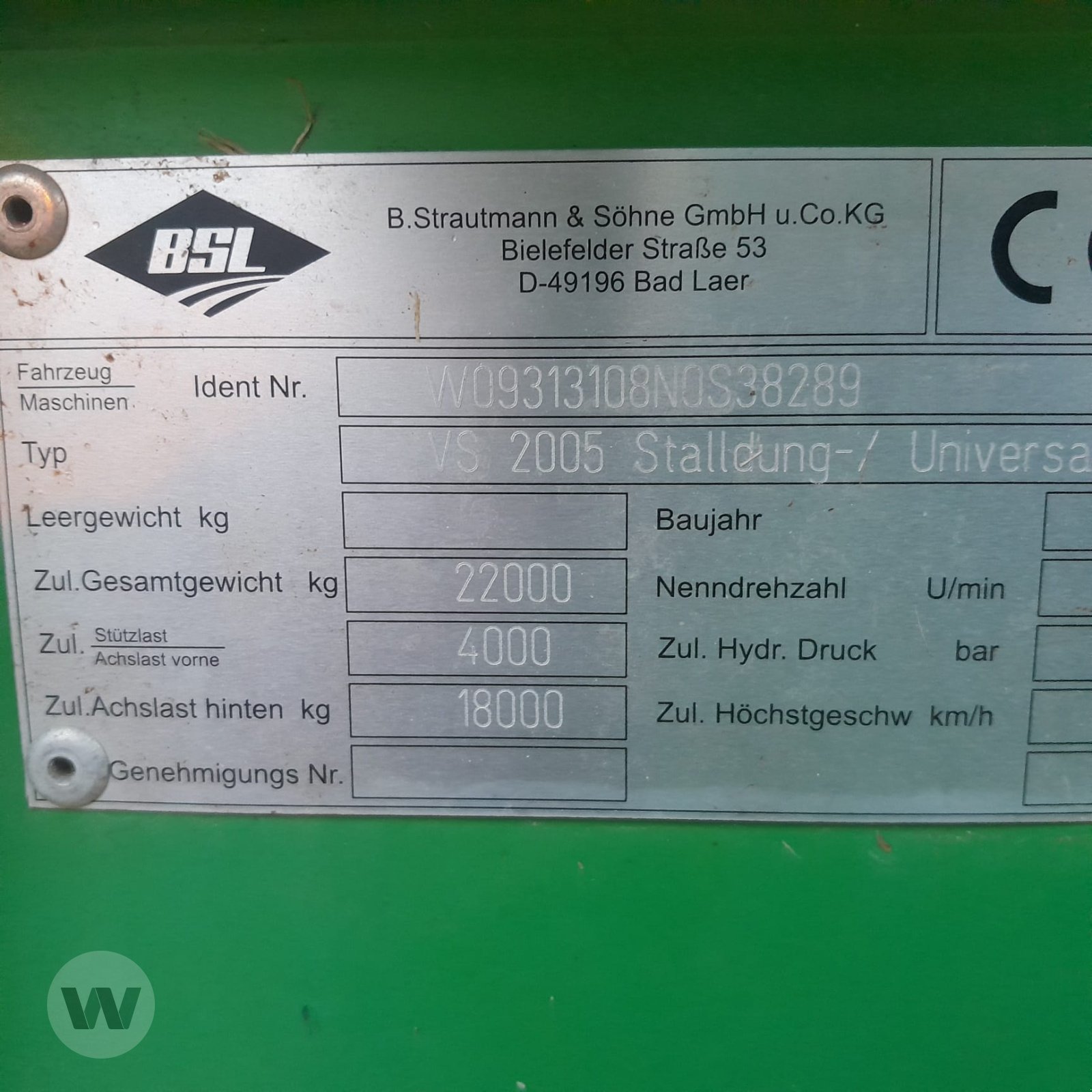 Stalldungstreuer du type Strautmann VS 2005, Gebrauchtmaschine en Börm (Photo 3)