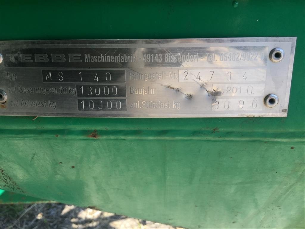 Stalldungstreuer типа Tebbe MS140 med store hjul og spredebord, Gebrauchtmaschine в Kongerslev (Фотография 6)