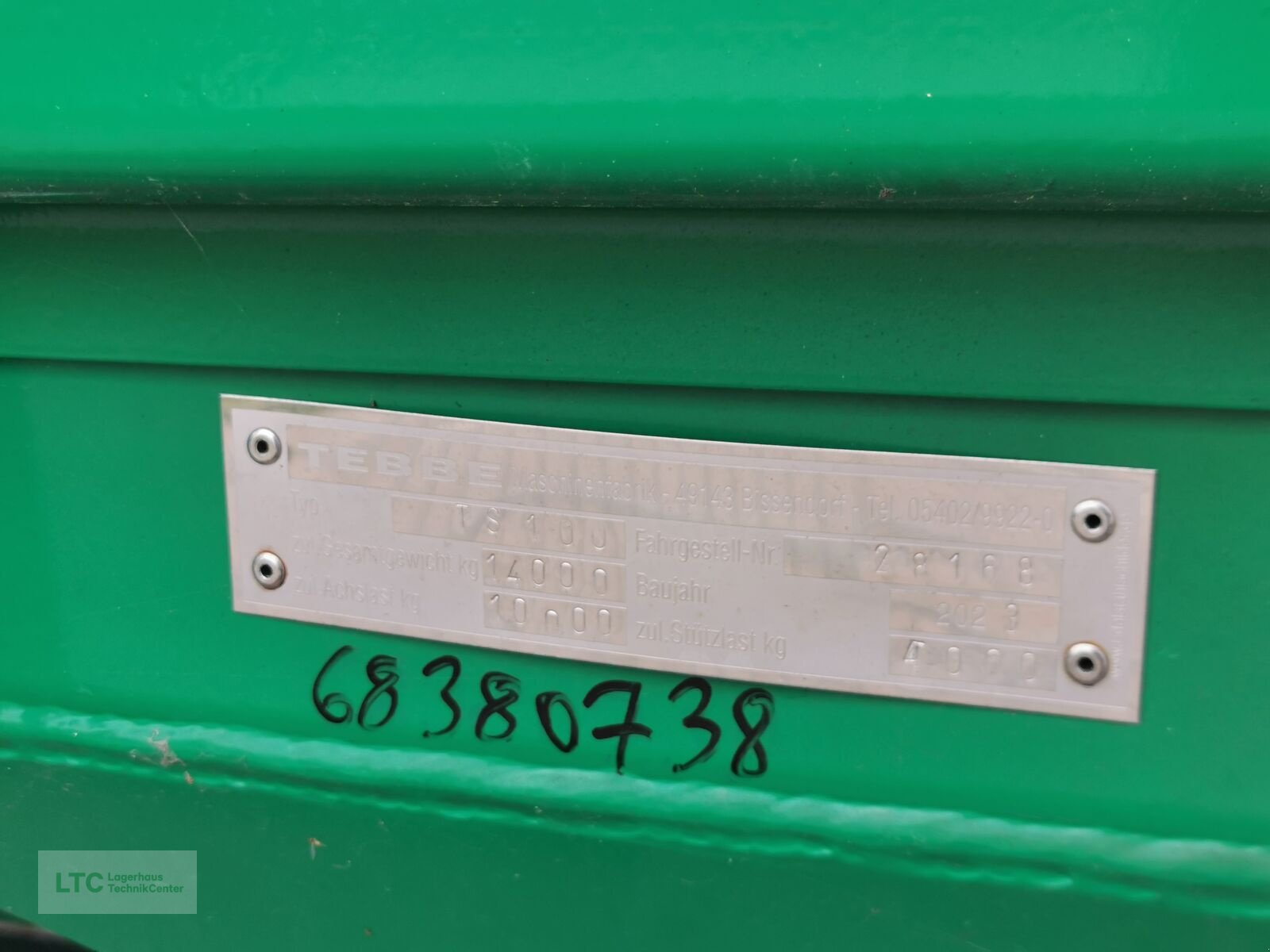 Stalldungstreuer tip Tebbe TS 100 Miststreuer, Neumaschine in Redlham (Poză 28)