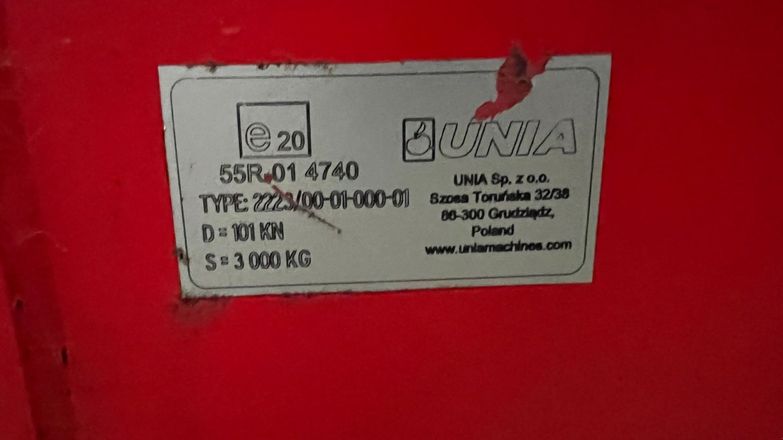 Stalldungstreuer Türe ait Unia Unia Tytan 20, Gebrauchtmaschine içinde Sakskøbing (resim 5)