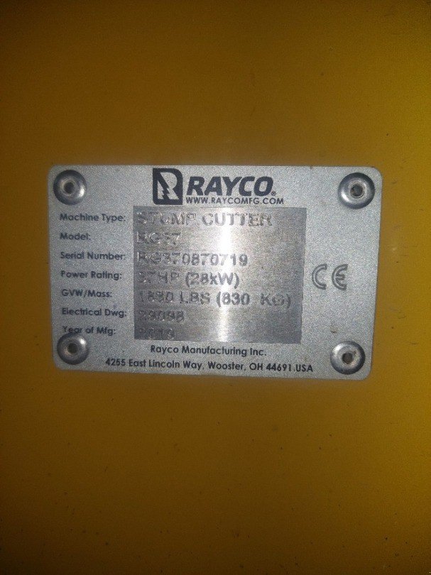 Stockfräse des Typs Rayco RG 37, Gebrauchtmaschine in 6018 Buttisholz (Bild 9)