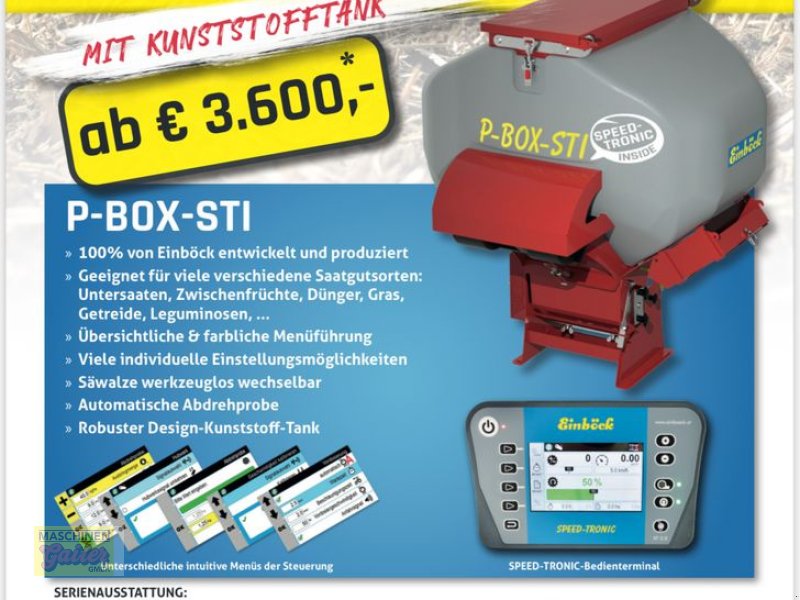 Striegel mit Nachsaateinrichtung des Typs Einböck P-BOX-STI 600, Neumaschine in Kötschach