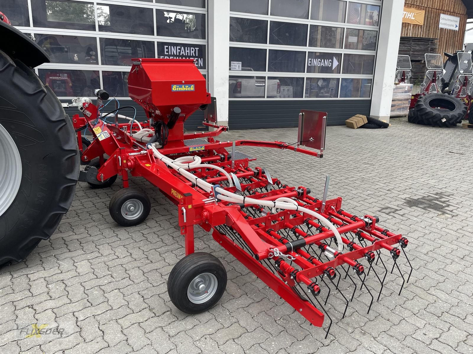 Striegel mit Nachsaateinrichtung Türe ait Einböck Pneumatikstar STI 600 SR, Neumaschine içinde Pattigham (resim 11)