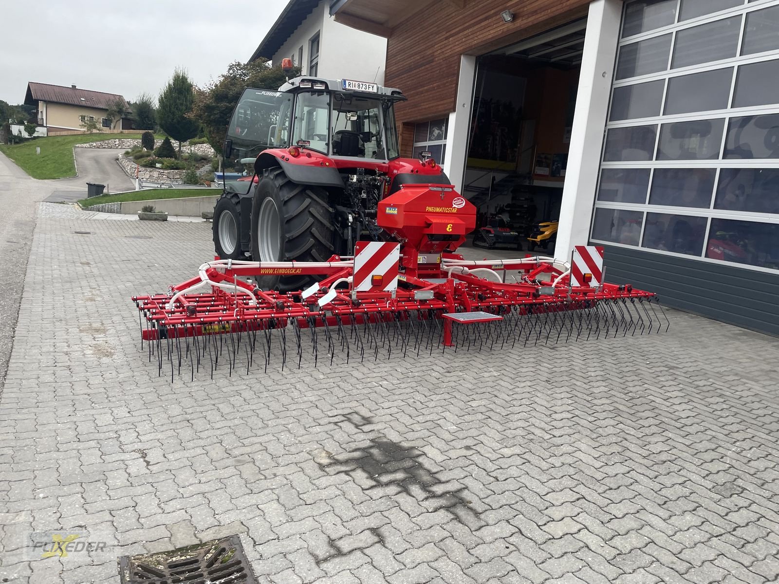 Striegel mit Nachsaateinrichtung Türe ait Einböck Pneumatikstar STI 600 SR, Neumaschine içinde Pattigham (resim 1)