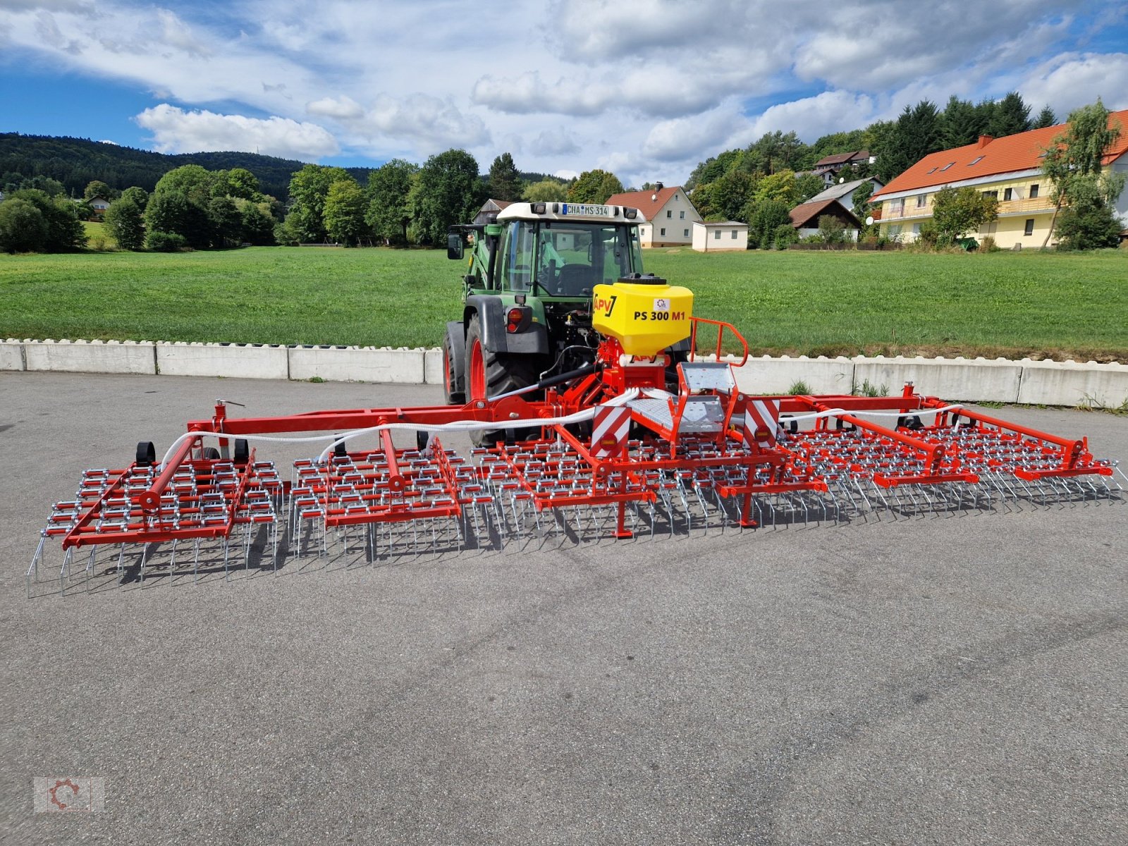 Striegel mit Nachsaateinrichtung tip Jar-Met 9m Wiesenstriegel Striegel APV Pneumatisches Nachsaatgerät, Neumaschine in Tiefenbach (Poză 10)