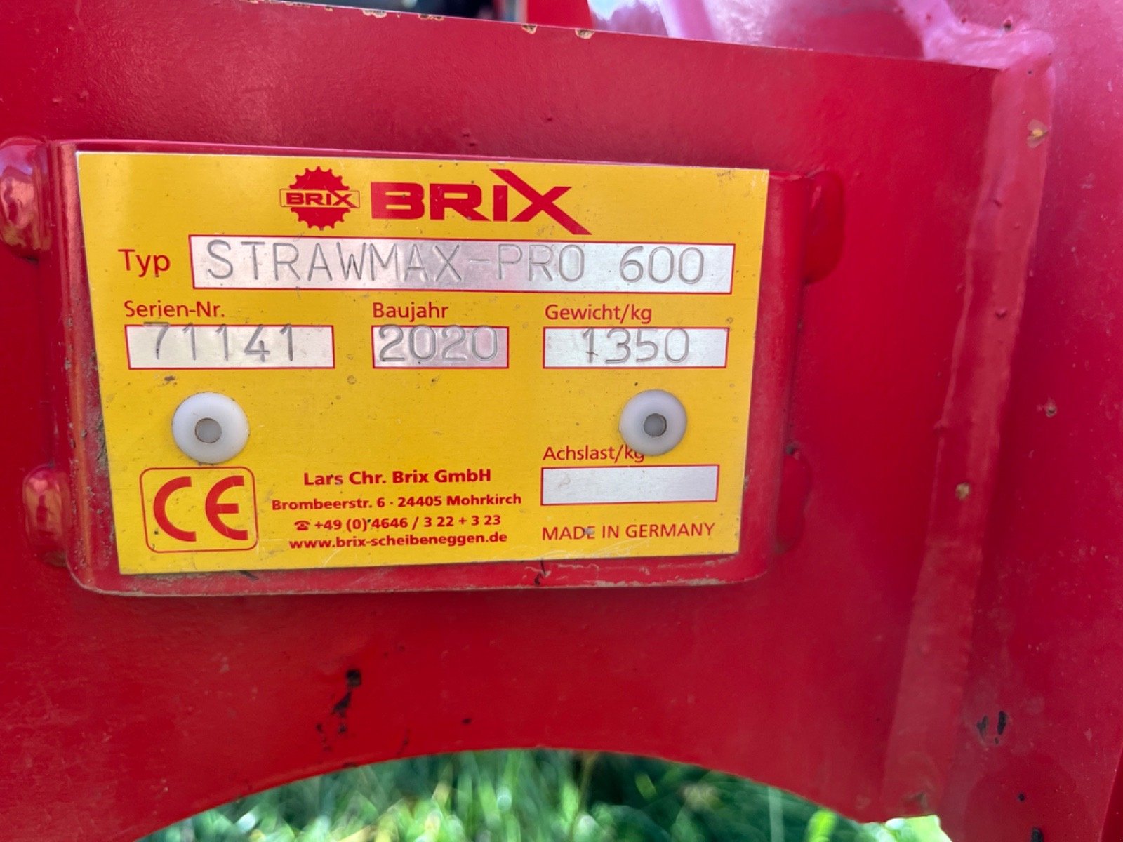 Striegel tip Brix Strawmax Pro 600, Gebrauchtmaschine in Kaisersesch (Poză 4)