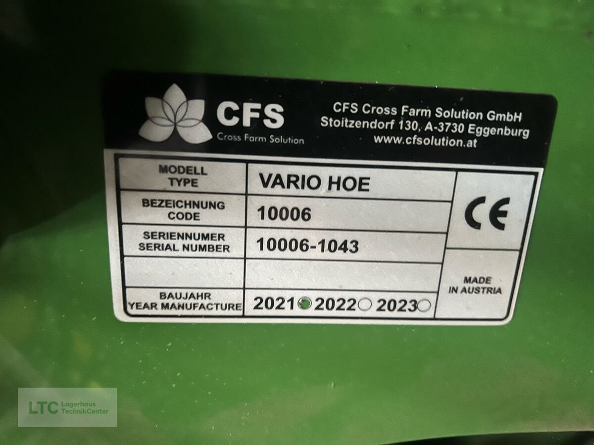 Striegel от тип CFS Cross Farm Solution Varihoe 620, Gebrauchtmaschine в Eggendorf (Снимка 11)