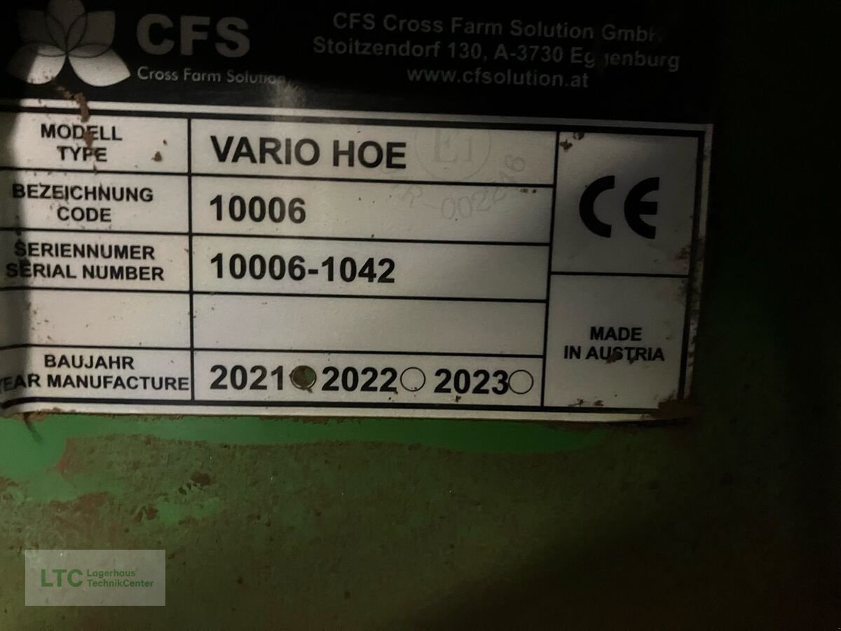 Striegel του τύπου CFS Cross Farm Solution VarioHoe, Gebrauchtmaschine σε Korneuburg (Φωτογραφία 11)