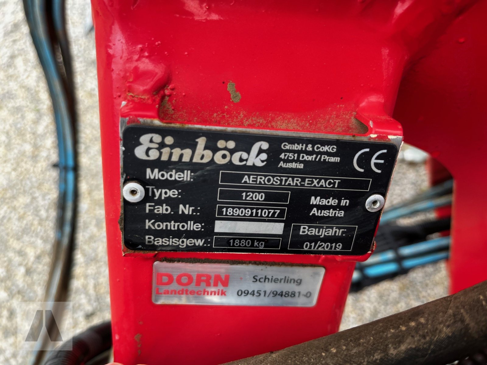 Striegel typu Einböck Aerostar-Exact 1200, Gebrauchtmaschine v Lauterhofen (Obrázek 10)