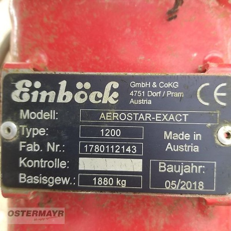 Striegel des Typs Einböck Aerostar Exact 1200, Gebrauchtmaschine in Rohr (Bild 4)